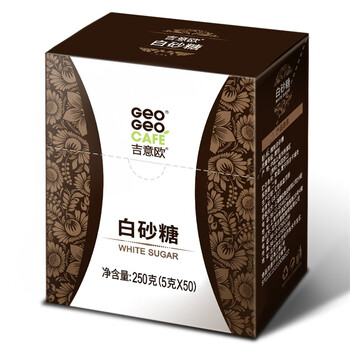 吉意欧 GEO 白砂糖50条 咖啡伴侣