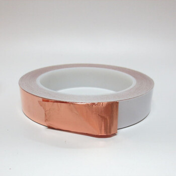 铜箔胶带单导 单面导电胶纸 铜耐高温辐射抗干扰屏蔽胶带批发 宽30mm*