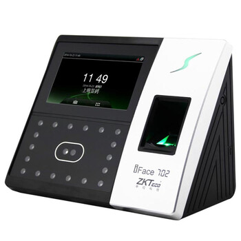 
                                                                                ZKTeco/熵基科技iFace702 人脸指纹考勤机 高速识别打卡机 触屏操控门禁一体机                