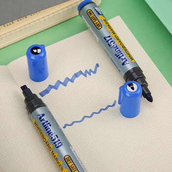 【开学必备】旗牌（Shachihata）Artline 办公会议防干燥可擦易擦白板笔记号笔会议笔记录 圆头3.0mm 红色 EK-517