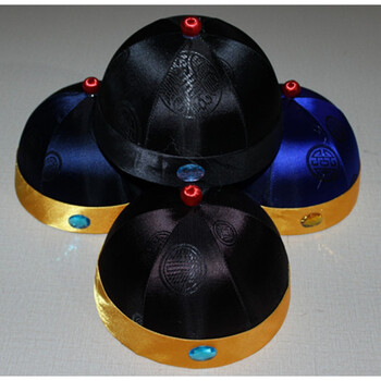 寿衣批发 寿衣寿帽 批发男寿帽 乾隆帽 帽头 老人