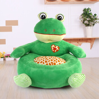 儿童懒人榻榻米坐垫宝宝沙发座椅迷你毛绒玩具坐凳创意生日礼物 青蛙