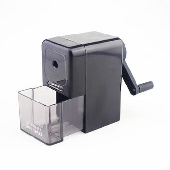 美术素描炭笔专用长笔芯手摇卷笔刀削笔器铅笔刀笔刨 黑色款