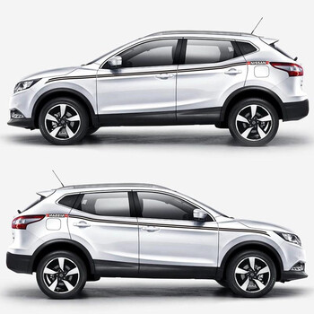 泰瑶16 21款原厂进口日产新逍客新奇骏车贴彩贴改装拉花车身腰线贴纸新逍客白色车 图片价格品牌报价 京东