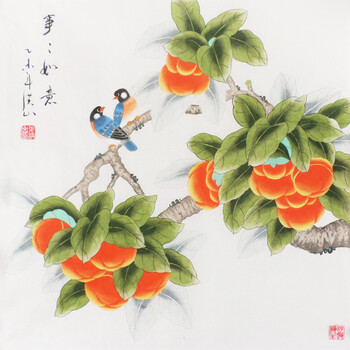 张洪山 《事事如意》 工笔画06拍卖已结束辛永红 《佛在心中》 书法