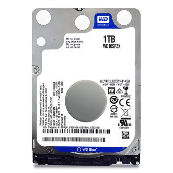 西部数据（WD）1TB 笔记本机械硬盘 WD Blue 西数蓝盘 SATA 5400转128MB 7mm 2.5英寸WD10SPZX