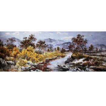 4米超大尺幅06拍卖已结束朝鲜画家郑浩《故乡的夏天》2.