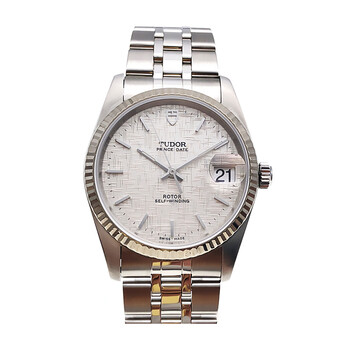 9.5新 帝舵海洋王子型自动机械布纹面日历男表74034-62470 10di