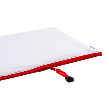 晨光(M&G)文具A4网格拉链袋办公文件袋资料袋学生试卷票据收纳拉边袋睿智系列10个装ADMN4068