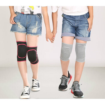 魅扣 夏季透气跪地护膝足球防撞加厚骑行护膝儿童舞蹈护膝护具抖音