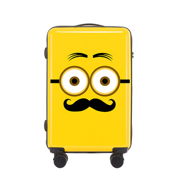 小黄人卡通旅行箱男女20寸24寸儿童拉杆箱万向轮学生行李箱大黄蜂