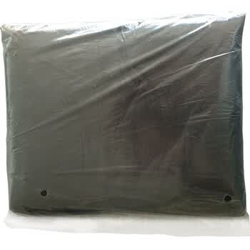 利得平口垃圾袋黑色80*100cm10只双面3.2丝大号加厚酒店物业袋晒被袋