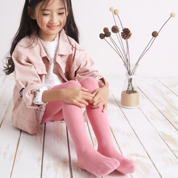 【妙心坊儿童袜子】妙心坊儿童连裤袜春秋薄女童打底裤精梳棉宝宝连脚