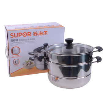 苏泊尔(SUPOR)304不锈钢28cm二层蒸锅电磁炉蒸笼SZ28B1