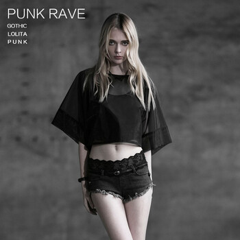 PUNK RAVE设计师品牌夏季新品 高档欧根纱防晒套头衫 女 白色 F(均码)