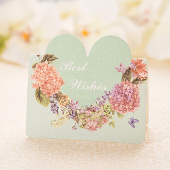 心愿许愿生日小卡片纸创意祝福感谢教师节贺卡 best wishes【无信封】