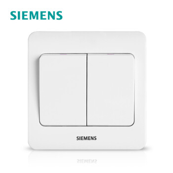 西門子(siemens)開關插座面板遠景系列二開單控開關二位單聯開關(雅