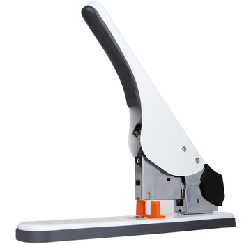 得力(deli)210页带滑动标尺重型大订书机/订书器 大号加厚重型订书机 适配23/6~23/23订书钉 白色