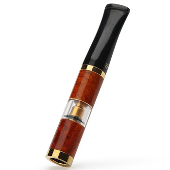zobo正牌石楠木镀金色环清洗型过滤烟嘴礼盒套装ZB-928香菸过滤器 烟具生日礼物 茶色