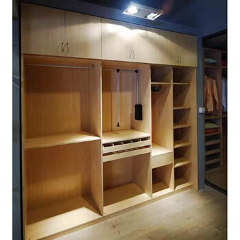 衣柜推拉门简约现代经济型卧室家具组装实木柜子整体移门衣橱 棕色 3