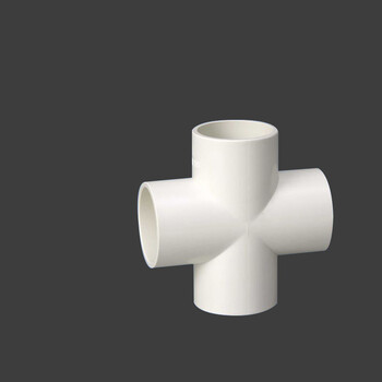 pvc管四通 平面 水管接头管件 管道配件 20mm25 32 4分6分1寸 110