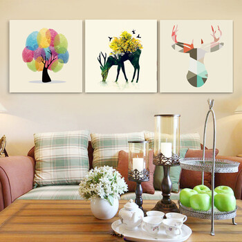 墙饰挂墙画单个风景壁画卧室墙壁复式楼壁画创意客厅装饰画样板间kb e