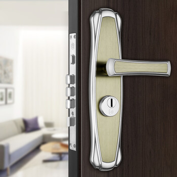 三力锁业 304不锈钢执手锁 室外门锁 机械门锁 防盗锁 大门锁 青古铜