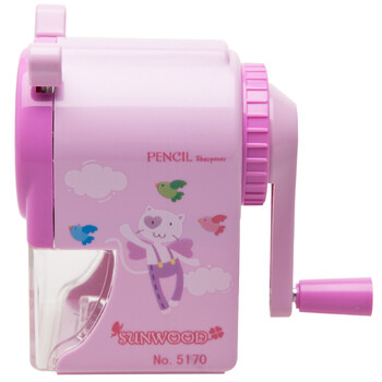 三木(SUNWOOD) 简约式手摇削铅笔机/卡通削笔机/削笔器/学生卷笔刀/转笔刀 粉色 5170 三木(SUNWOOD) 简约式手摇削铅笔机/卡通削笔机/削笔器/学生卷笔刀/转笔刀 粉色 5170