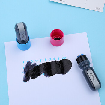 旗牌（Shachihata）Artline 隐私保护合同快递涂抹 保密印章胶棒 涂抹章 浅蓝 ZSG-A1/H