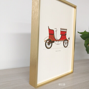 广告框窄边画框加工定制 金色 运费到付 预售尺寸70*100cm