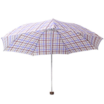 
                                        
                                                            天堂伞 三折雨伞晴雨伞男女商务伞57cm*7骨 339格子深藏青                