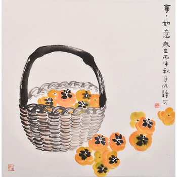 高亚仑  带合影《商道酬信》拍卖已结束06608七十多岁实力派老画家