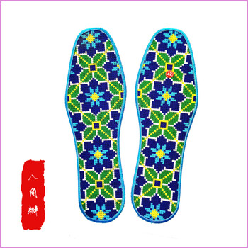 绣花鞋垫半成品图案夏季十字绣制作刺绣成品喜庆卡通女士塑料十字绣
