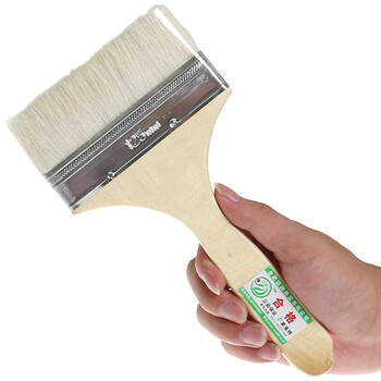 纯正羊毛刷优质木柄乳胶漆油漆刷12345英寸烘焙烧烤清洁涂料墙面扫灰