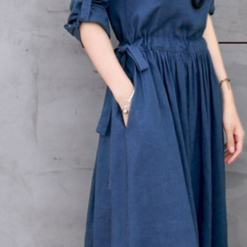 郎考冬装女秋冬连衣裙2015冬季新品女装冬上新中长款蕾丝拼接修身显瘦长袖裙子L626 牛仔蓝 XXXL