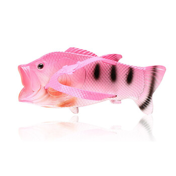 鱼拖鞋女搞怪情侣凉拖夏季个性创意咸鱼拖鞋人字拖儿童亲子鞋 粉鲤鱼