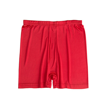 针织仿真丝内裤男平角裤桑蚕丝男士短裤宽松大码四角裤本命红裤衩