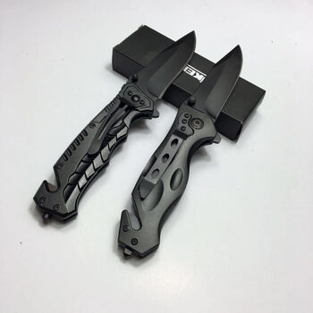 拼购弹簧钢折叠刀折刀高硬度美国绑腿军刀野营瑞士非直刀 蛇纹柄 套