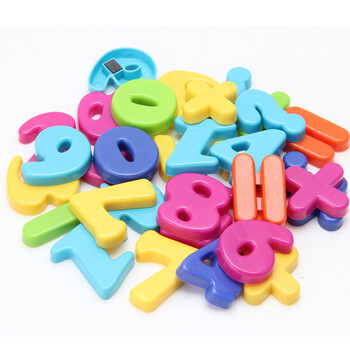 第一教室 幼儿园教具数字英文字母磁贴教学磁性贴 玩具磁铁冰箱贴 hm
