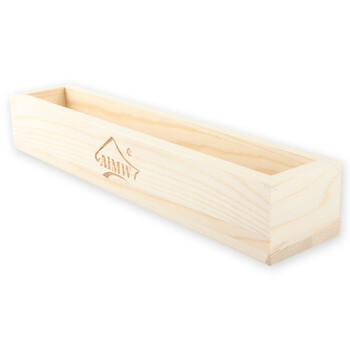 
                                        爱满屋AMW 烘焙工具小吉饼干模 木制饼干整形器 压模器 长方形木框饼干盒 方形饼干模具                