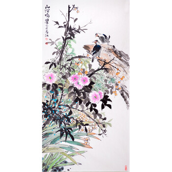 再传弟子拍卖已结束06齐白石再传弟子 蒋海青《金秋飘香》拍卖已