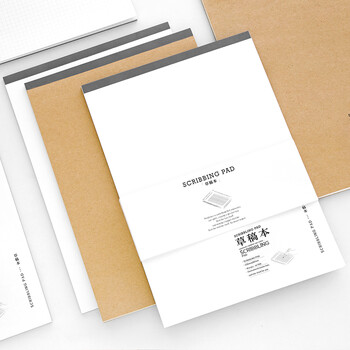 广博(GuangBo)A4/40张草稿本学生草稿纸演算本(空白本 方格本)2本装 GBR51015高中生学习神器