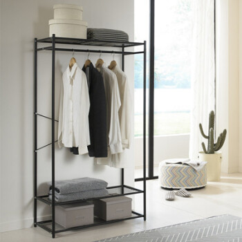 Buy Manria Open Wardrobe Floor Hanger Cabinet Bedroom Household