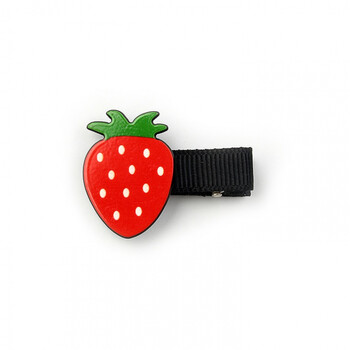 儿童发夹公主刘海夹女宝碎发夹宝宝不伤发边夹发卡女童卡通发饰 草莓
