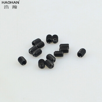 浩瀚 电脑绣花机配件 顶紧螺丝 绣花机内紧顶螺丝 杯尾无头螺丝 3*4顶