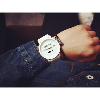 男生送女友男朋友女生日礼物韩国表白情侣爱人 goodboy(白色表带白色