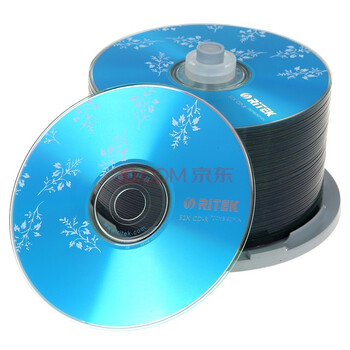 铼德(RITEK) 繁花系列 CD-R 52速700M 空白光盘/光碟/刻录盘 桶装50片