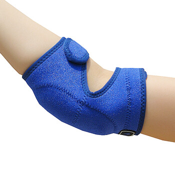 护具防摔跳舞专用跪地加厚儿童男女护膝 蓝色 2只 m号护肘(平铺35cm)