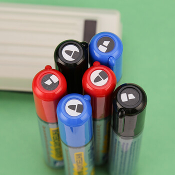 【开学必备】旗牌（Shachihata）Artline 办公会议防干燥可擦易擦白板笔记号笔会议笔记录 圆头3.0mm 红色 EK-517