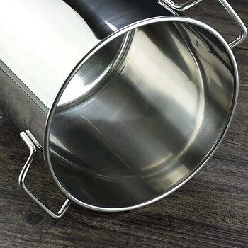5mm厚不锈钢煮茶桶煮茶锅奶茶桶汤桶商用不锈钢水桶 大号 21升